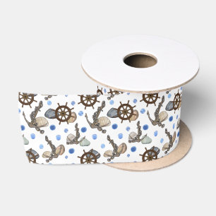 Marine Life Series Design 35 Satin Ribbon