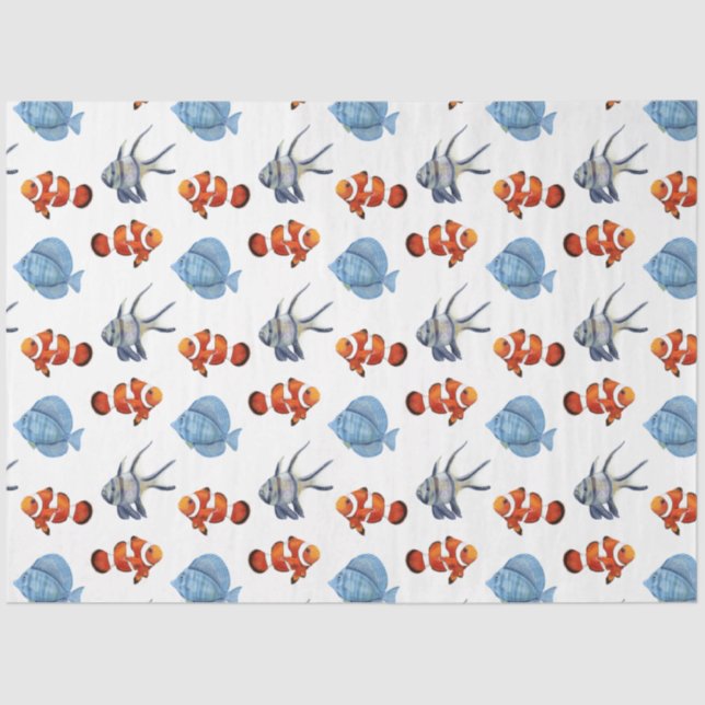 Marine Life Series Design 4 Tissue Paper (Front)