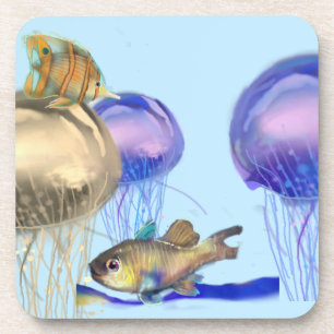 Marine life treasures 2x coaster