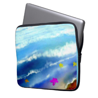 Marine life treasures laptop sleeve