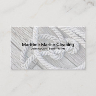 Marine Maintenance Boat Cleaning Business Card