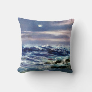 Marine/Mariña/Seascape Throw Pillow