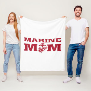 Marine Mom Fleece Blanket