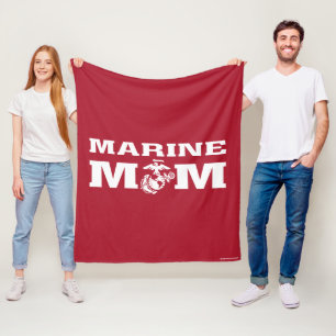 Marine Mom Fleece Blanket