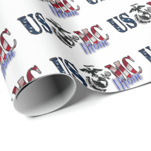 Marine Mom Gift Ideas - Marie Corps Wrapping Paper
