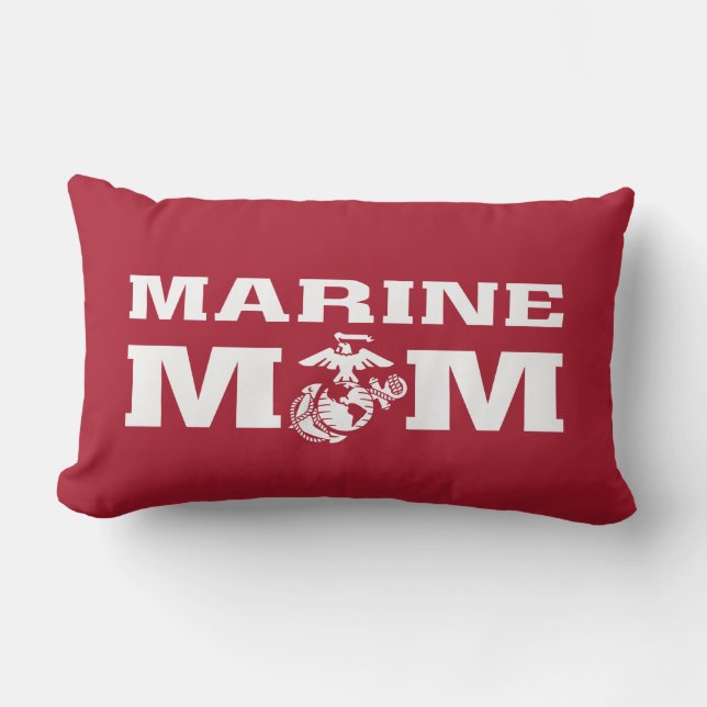 Marine Mom Lumbar Pillow (Front)