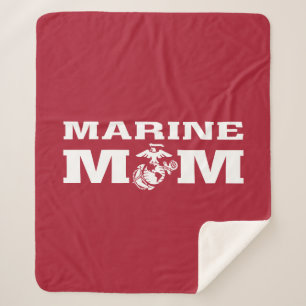 Marine Mom Sherpa Blanket