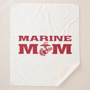 Marine Mom Sherpa Blanket