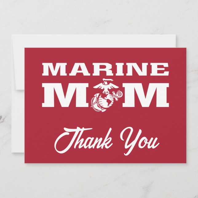 Marine Mom Thank You Card (Front)