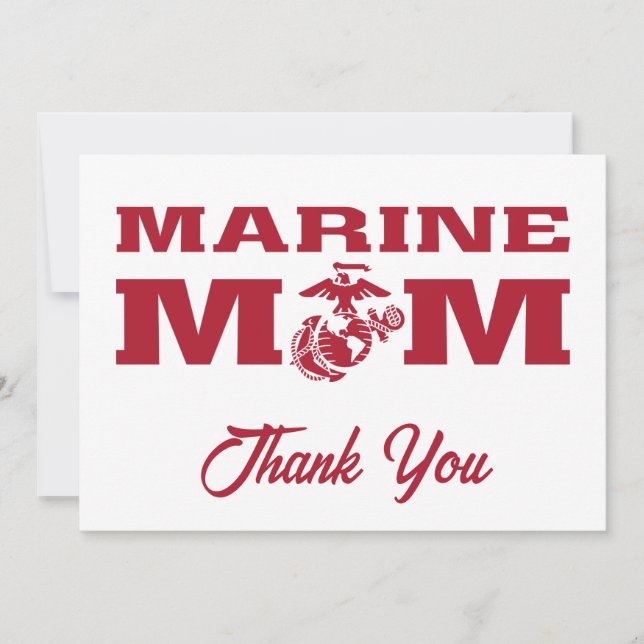 Marine Mom Thank You Card (Front)