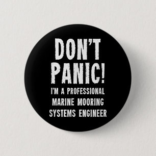 Marine Mooring Systems Engineer  2 Inch Round Button