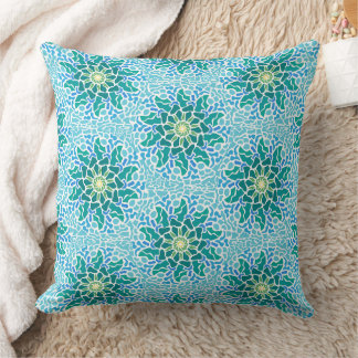 Marine Mosaic Throw Pillow