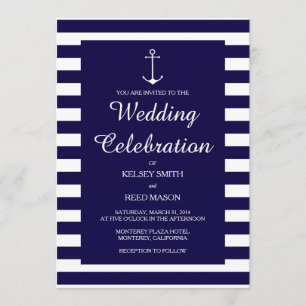 Marine Nautique : Invitations de mariage