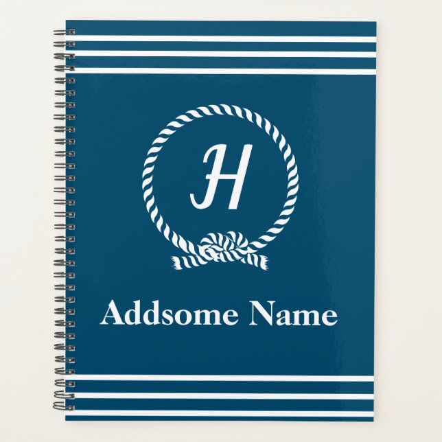 Marine nautique Plage côtière Monogramme marine (Devant)