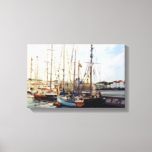 Marine navy//Marinates Canvas Print