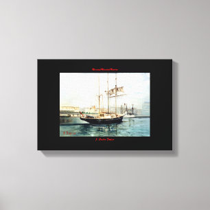 Marine navy//Marinates Canvas Print