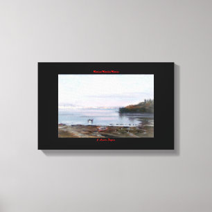 Marine navy//Marinates Canvas Print