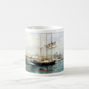 Marine navy//Seascape Coffee Mug