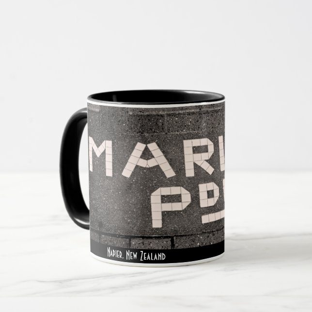 Marine Parade, Napier, New Zealand Mug (Front Left)