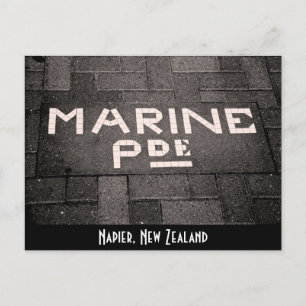 Marine Parade, Napier, New Zealand Postcard