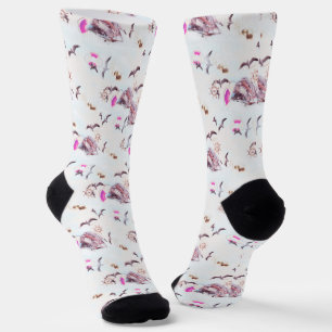 Marine pattern Crew Socks