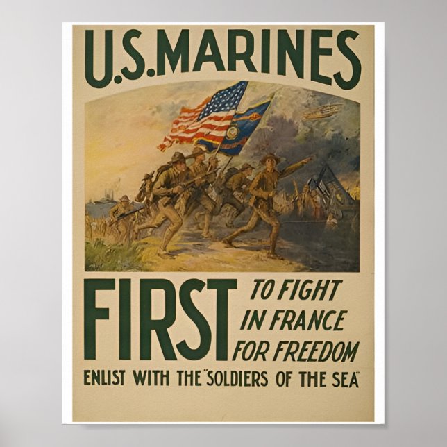Marine Recruiting Us Poster (Front)