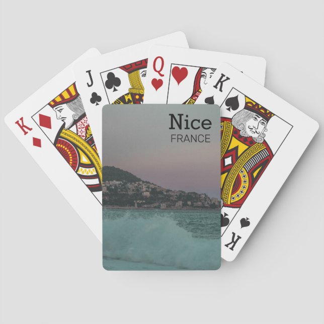 Marine seascape in the French Riviera Playing Cards (Back)