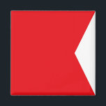 Marine Signal Flag: Letter "B" (Bravo) Magnet<br><div class="desc">Marine Signal Flag: Letter "B" (Bravo)</div>