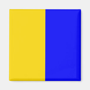 Marine Signal Flag Letter K (Kilo) Magnet