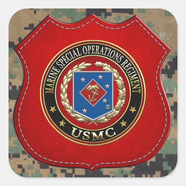 Marine Special Operations Regiment (MSOR) [3D] Square Sticker (Front)
