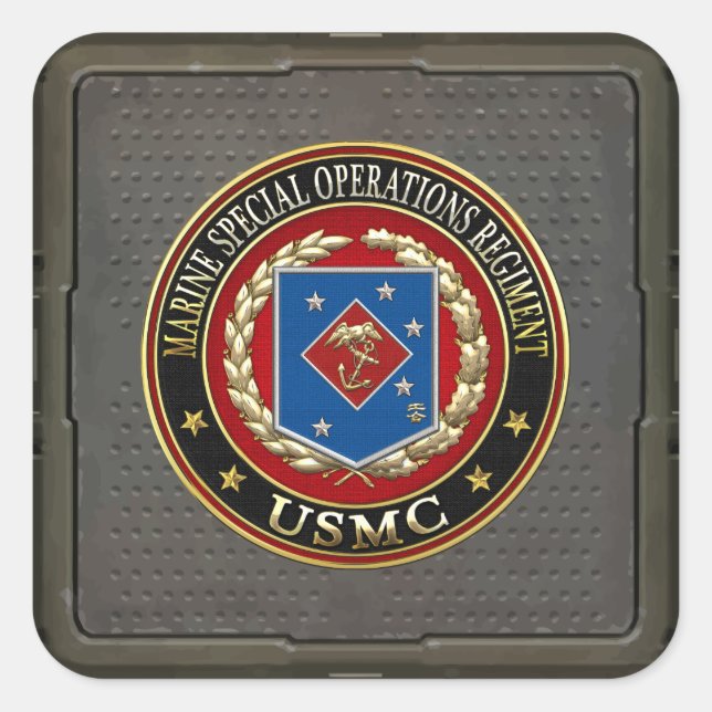Marine Special Operations Regiment (MSOR) [3D] Square Sticker (Front)