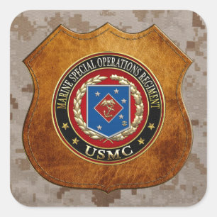Marine Special Operations Regiment (MSOR) [3D] Square Sticker