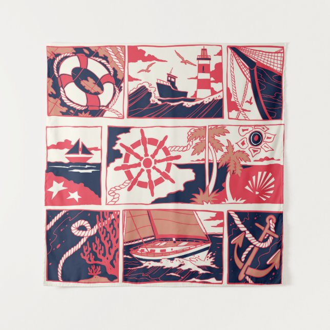 Marine story tapestry (Front)