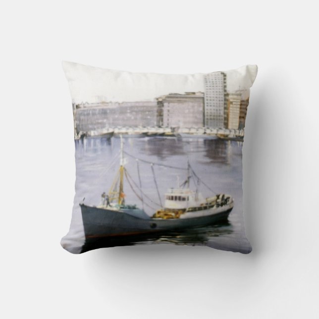 Marine Throw Pillow (Front)