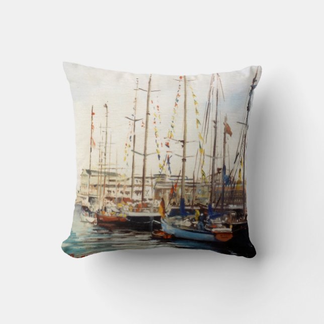 Marine Throw Pillow (Front)