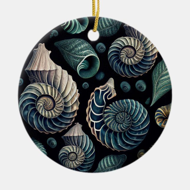 Marine Treasures Ceramic Ornament (Front)