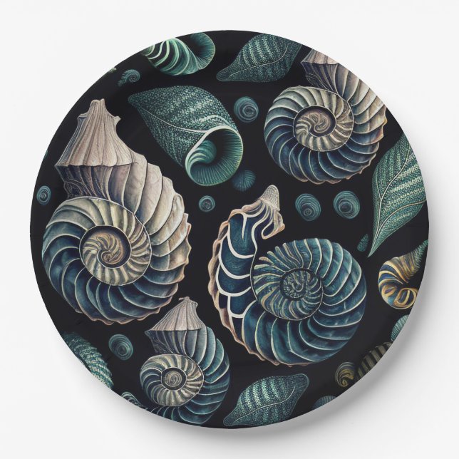 Marine Treasures Paper Plate (Front)