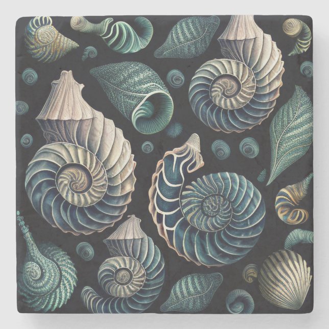 Marine Treasures Stone Coaster (Front)