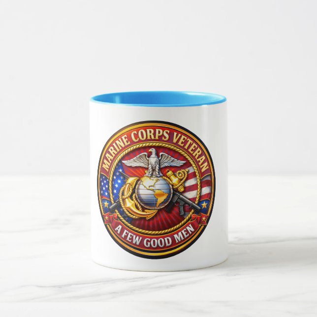 Marine Veteran Coffee Mug (Center)