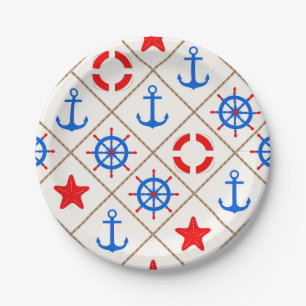 Marine walk . paper plate