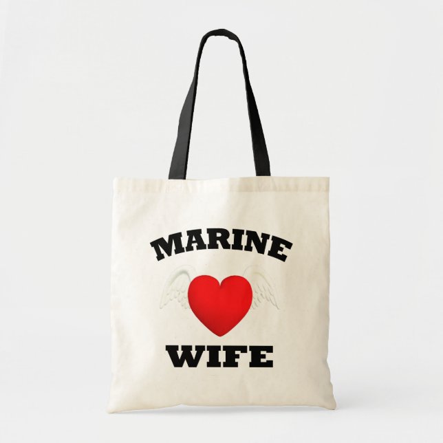 Marine Wife Tote Bag (Front)