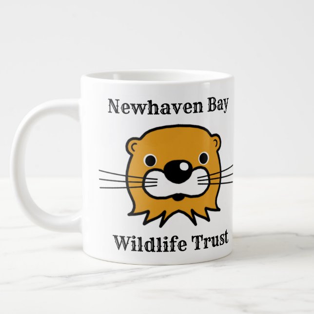 Marine Wildlife Organisation with Otter Large Coffee Mug (Left)