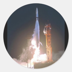 Mariner I 1 rocket into space toward Venus NASA Classic Round Sticker