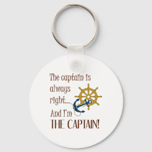 Mariner Rule - The Captain Is Always Right - Boati Keychain