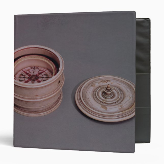 Mariner's compass in an ivory case binder (Front/Inside)