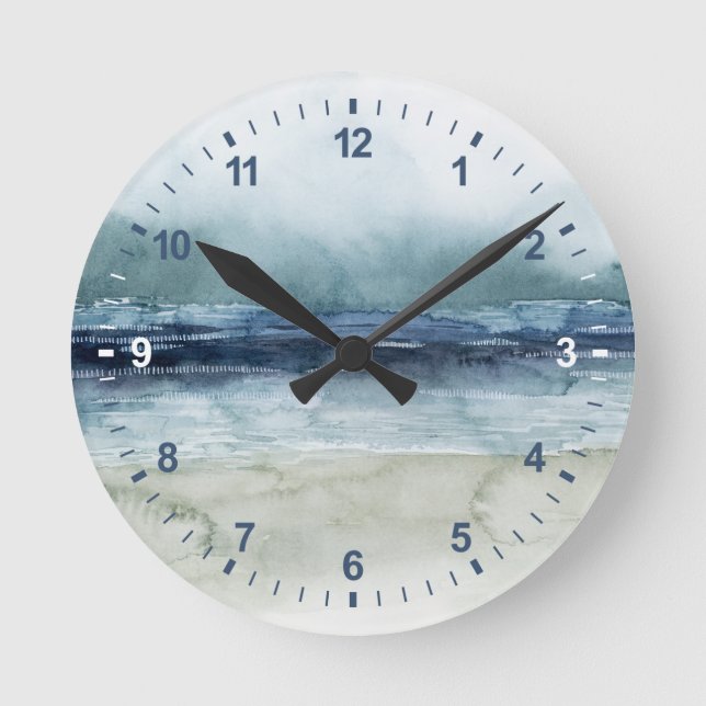 Mariner's Mist - Shoreline Round Clock (Front)