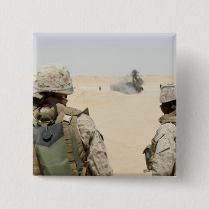 Marines and sailors 2 inch square button