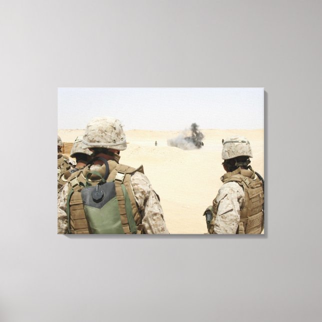 Marines and sailors canvas print (Front)