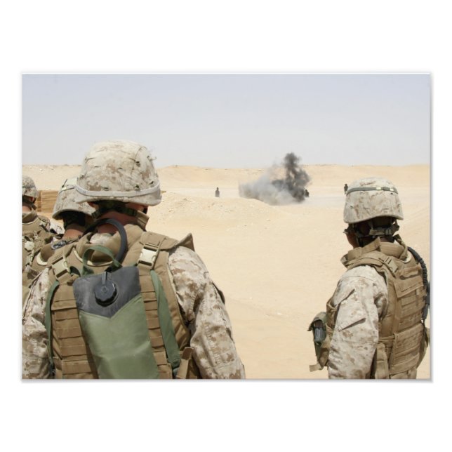 Marines and sailors photo print (Front)