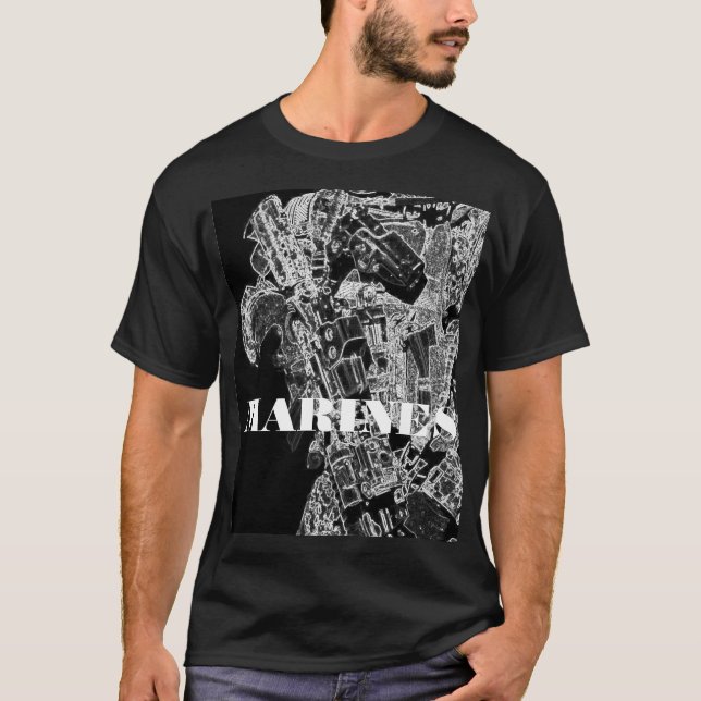 MARINES BLACK SHIRT (Front)